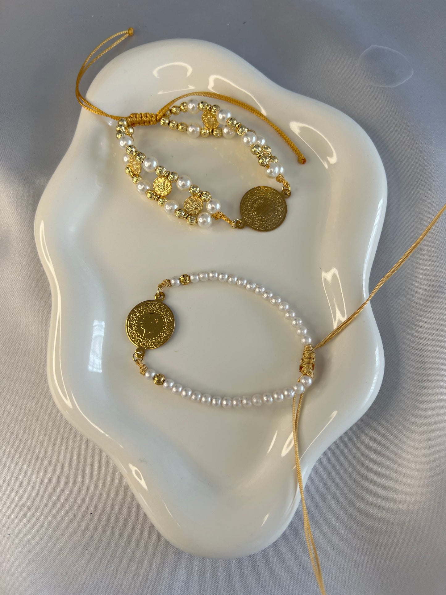 Makrome ipli Ceyrekli Armband