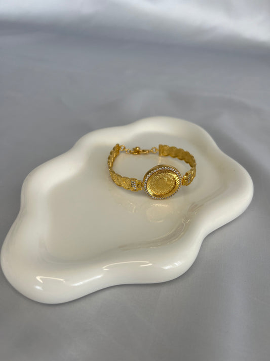 Zircon Ceyrekli Armreif