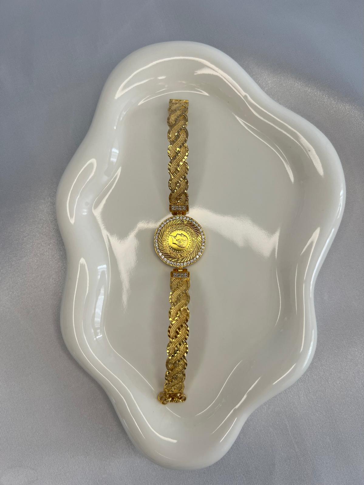 Zircon Ceyrekli Armreif