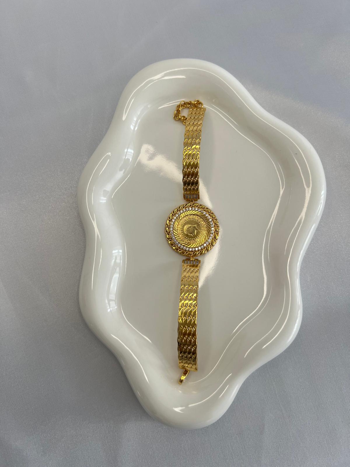 Zircon Ceyrekli Armreif 2