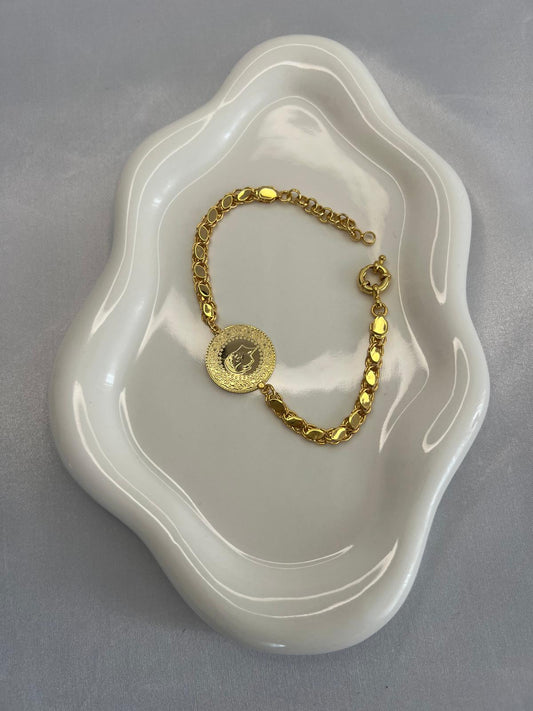 Yarim altinli Arpa Armband